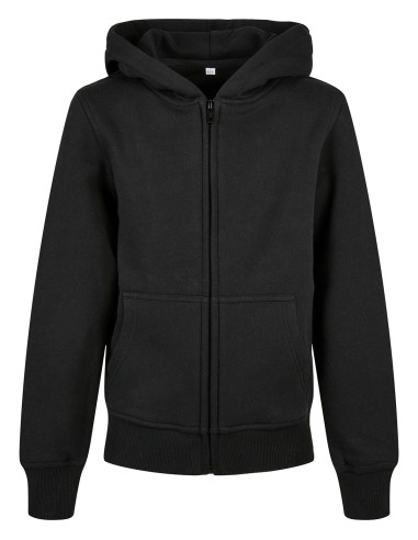 BUI-BY188-Kids Organic Basic Zip Hoody